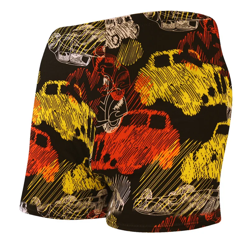Fashion Printing Soft Dry Fast Factory Direct Men Swimming Trunks Boyshort Male Shorts Beach Surfing Drifting SPA Man Boxers | Спорт и