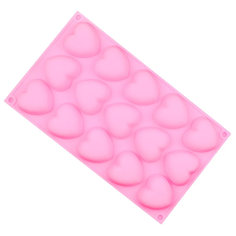 15 полости любовь силиконовая форма для пирога мусса торта и печенья льда