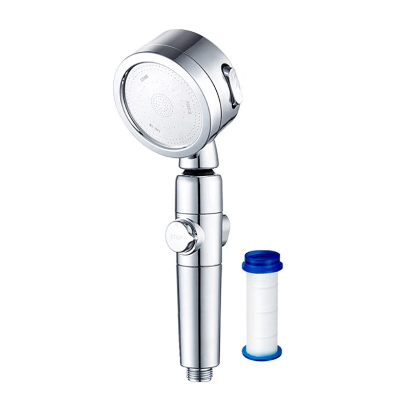 

Shower Head Upgraded Adjustable Pressure Ion Shower Head 3 Modes Adjustable Filter Shower Head for Hard Watter 4 Color