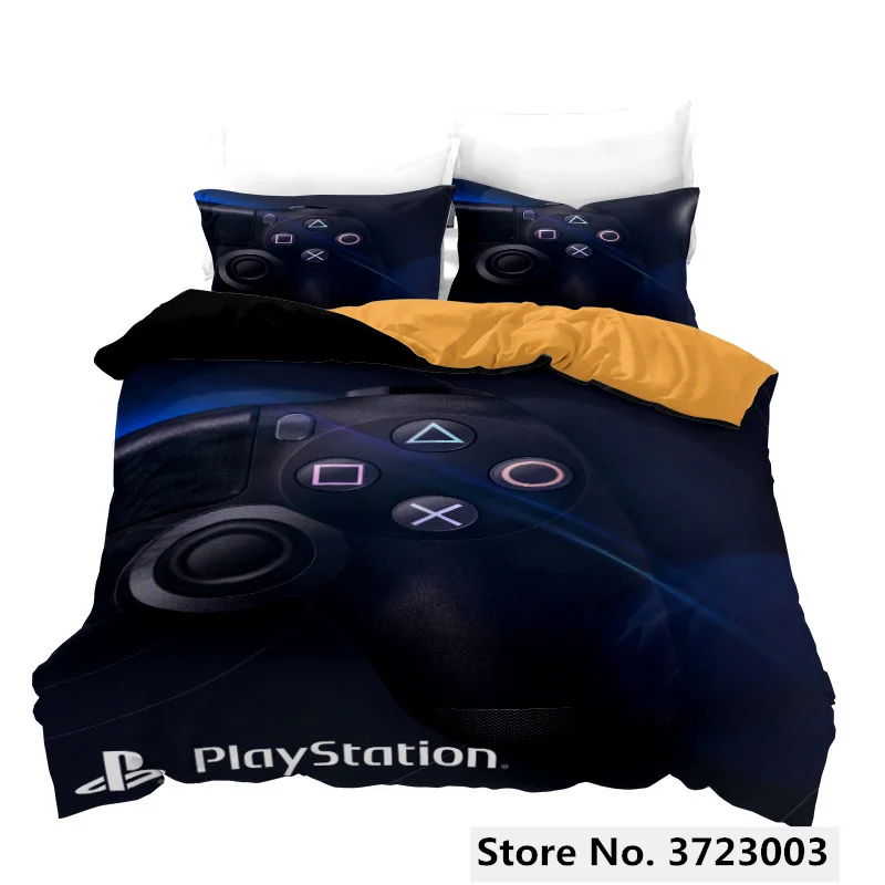 

PlayStation 4 Joypad Game Controller Printed Duvet Cover with Pillowcase Set Twin Full Queen King Size Bedding Set Home Textile