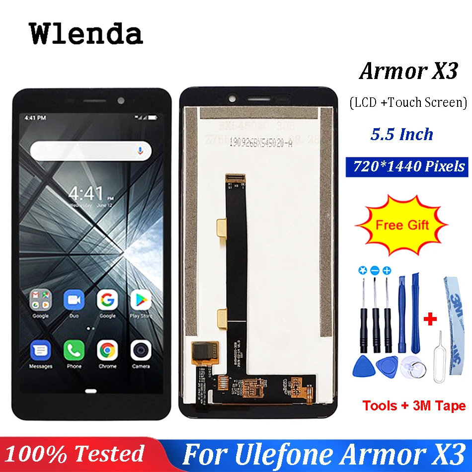 5 &quotдля Ulefone Power X3 ЖК дисплей Дисплей и инструмент для ремонта сенсорного экрана в