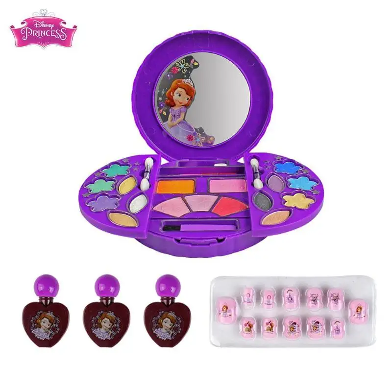 DISNEY Новорожденные девочки красота игрушки Дети многофункциональная Косметика Коробка безопасный нетоксичный моющийся игрушки Парикмахерская для детей Рождество