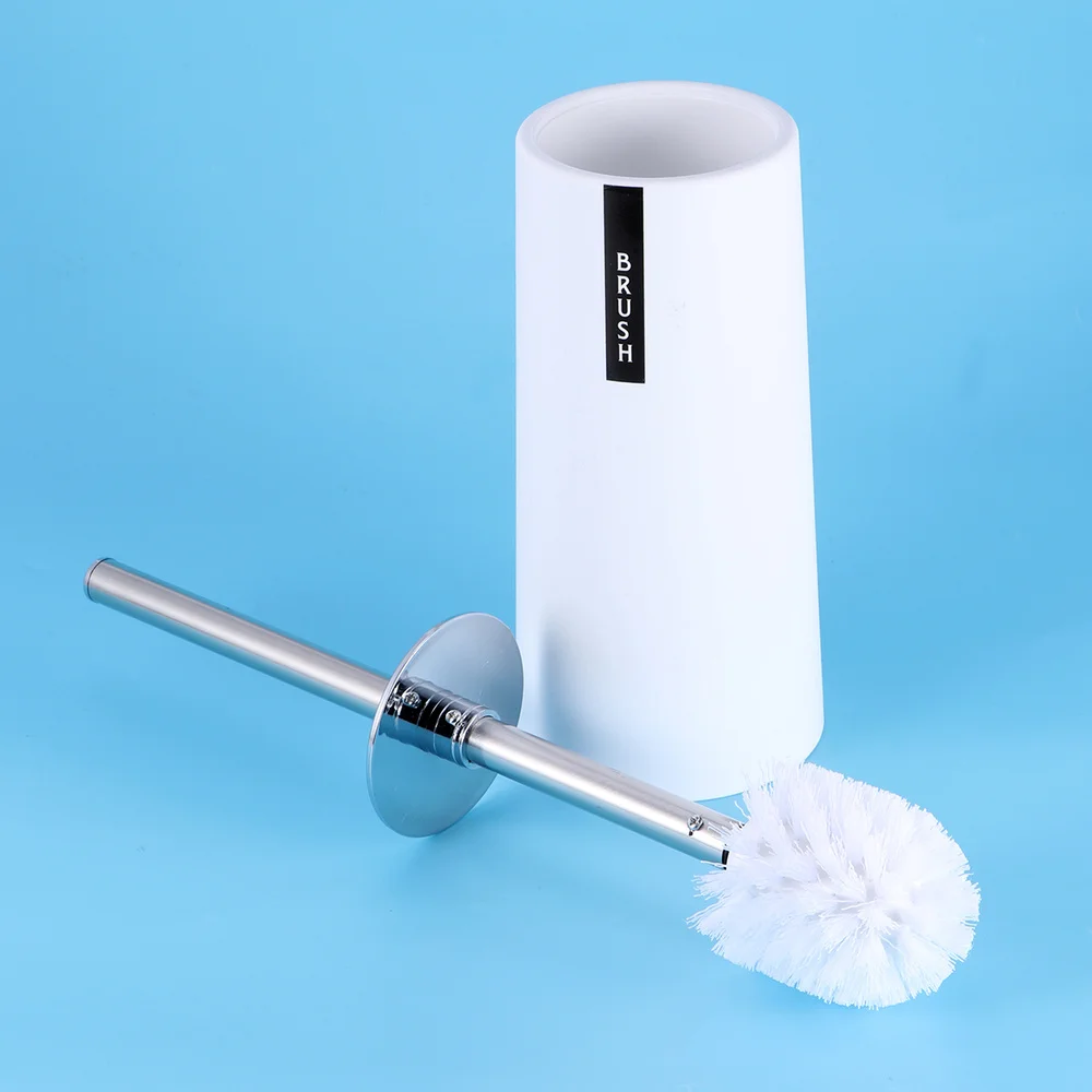 

Home Toilet Brush Set Thicken Stainless Steel and Toilet Bowl Cleaner Brush and Holder Set for Bathroom (Black)