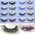 Новинка, 1 пара, 3D норковые ресницы ручной работы, накладные ресницы, мягкие ресницы, прозрачные, высококачественные, красивые