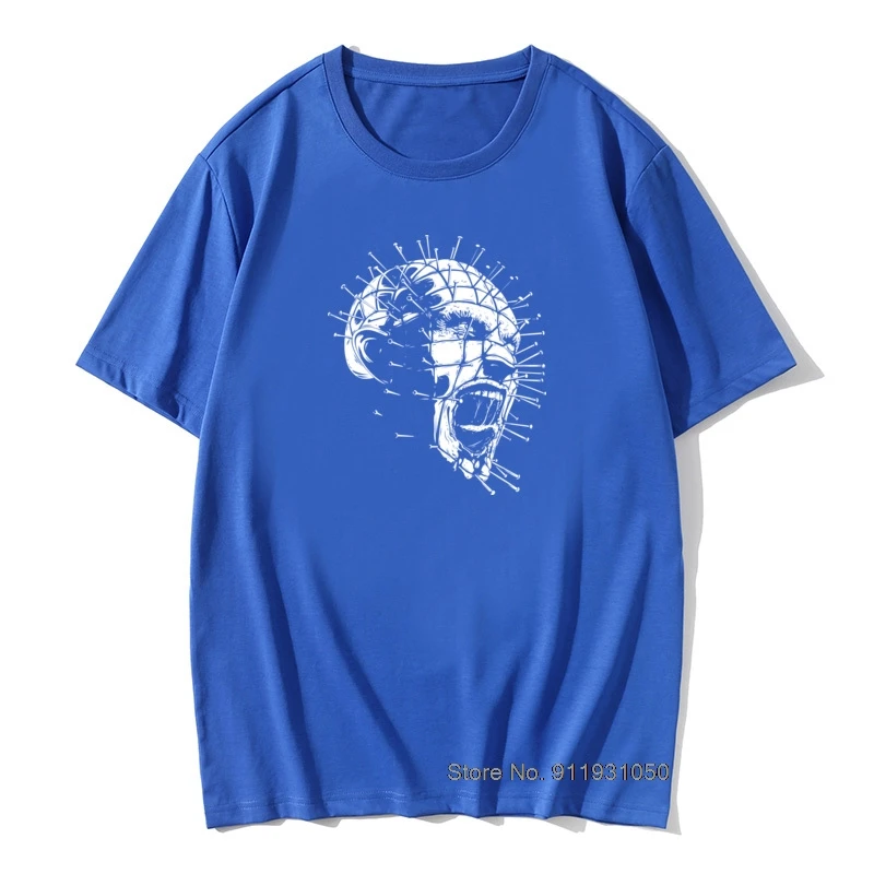 Мужские футболки Hellraiser Pinhead страшные новые с короткими рукавами стандартные