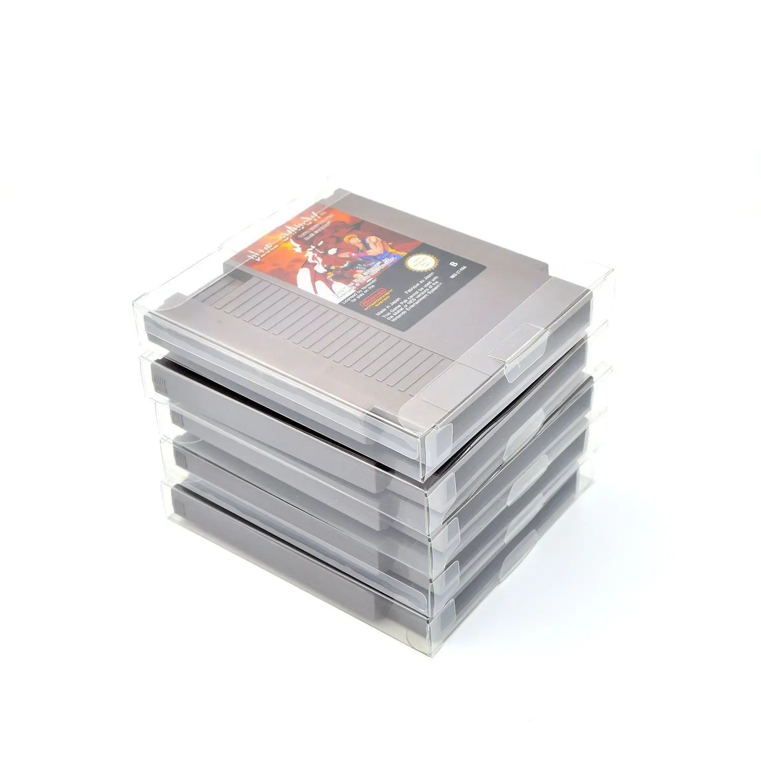 Wholesale 10pcs Durable Transparent Clear Box Plastic PET Protector Collection Storage Case For Nintendo NES Game Card Box