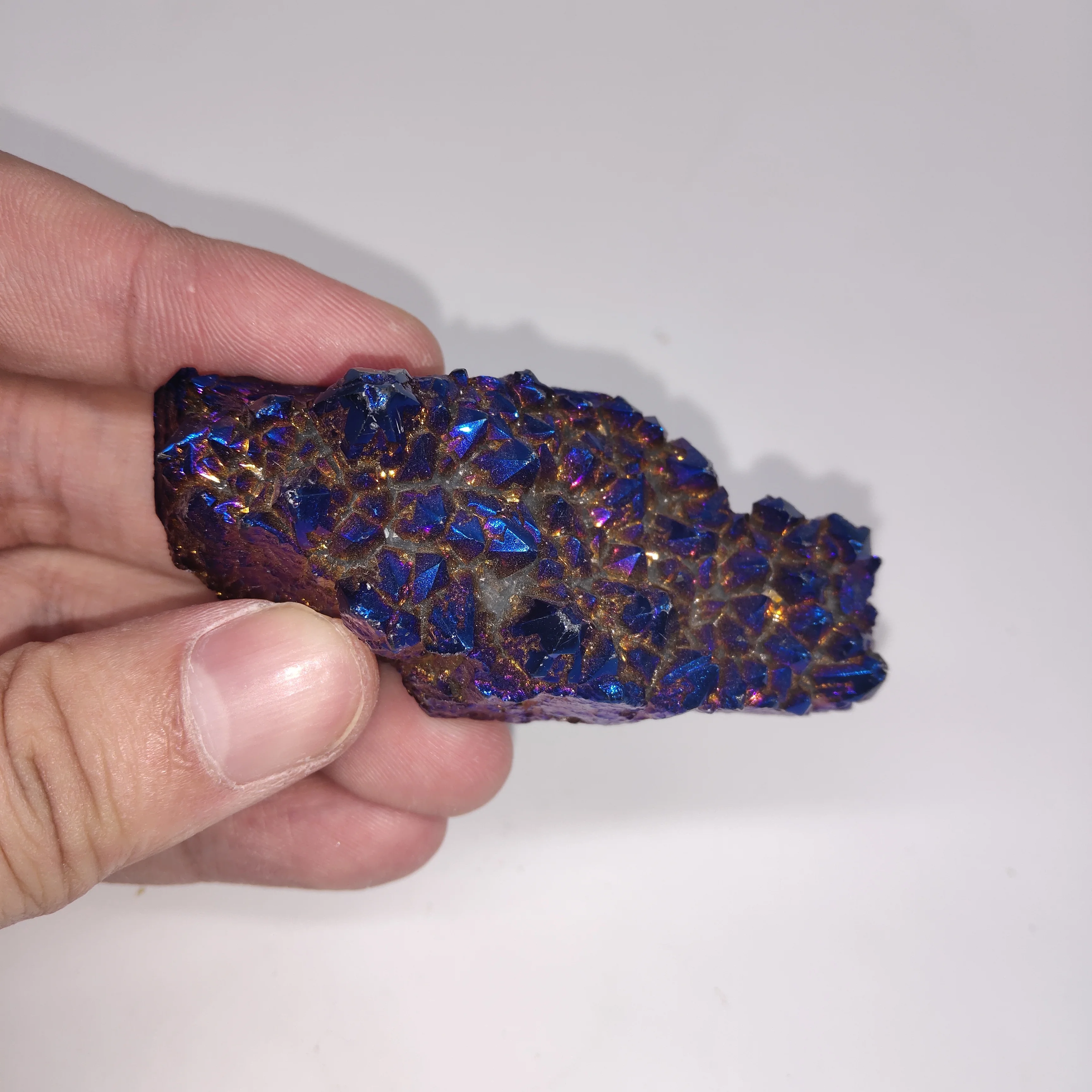 242 г натуральный гальванический красный кварцевый кристалл кластер целебный