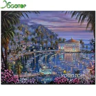5D алмазная живопись city night, сделай сам, вышивка крестиком, природный пейзаж, узор, мозаика, вышивка, квадратная, круглая вышивка YY1706