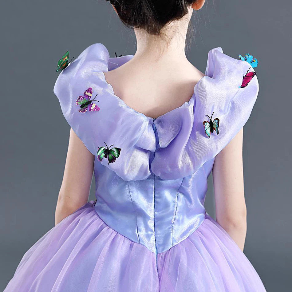 Платье принцессы Cinderelia с изображением сказочных сказок для девочек роскошные