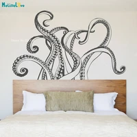 large size octopus tentacles countless suckers wall stickers vinyl decals nautical ocean animal for bedroom murals art yt5019
