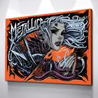 Картина Metallica красочная Картина на холсте, современный домашний декор комнаты