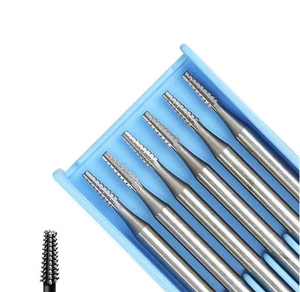 6 шт.лот ювелирные изделия Con крестообразные заусенцы шлифовальные инструменты диагональные зубы нос вольфрамовые ванадиевые цилиндрические инструменты Fpr увеличительное отверстие
