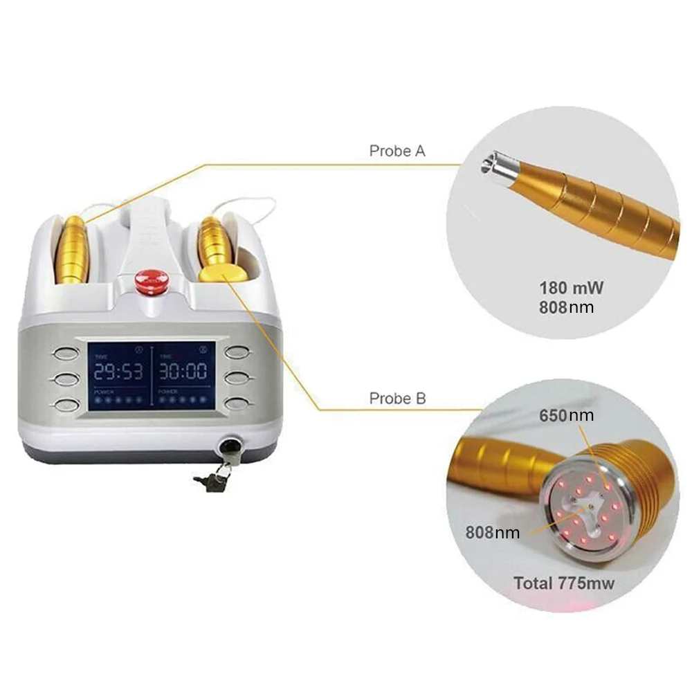 Проводит реабилитационную терапию оборудование с 808nm 650nm лазерный уровень