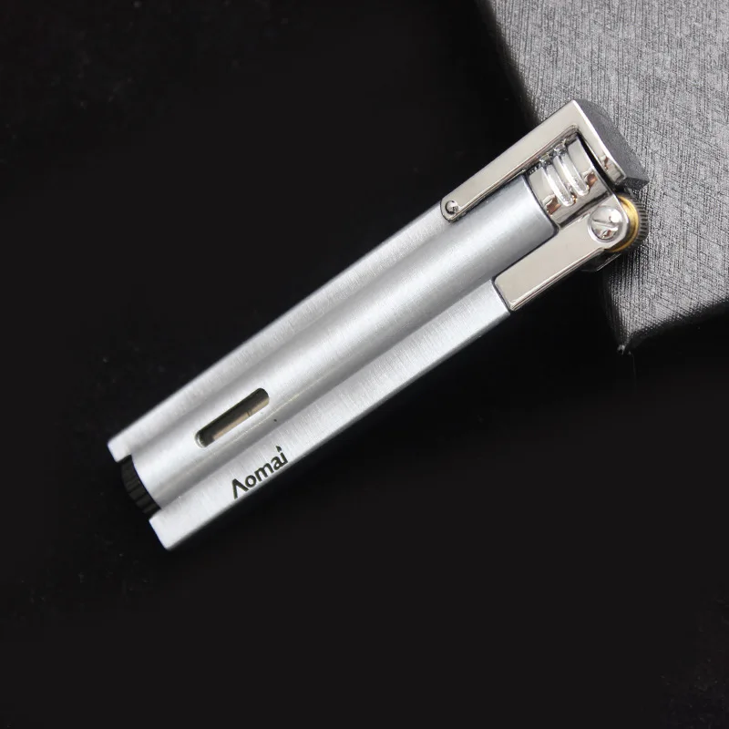 Струйный фонарь легче чем газ-бутан турбо ультратонкая Зажигалка Ветрозащитная