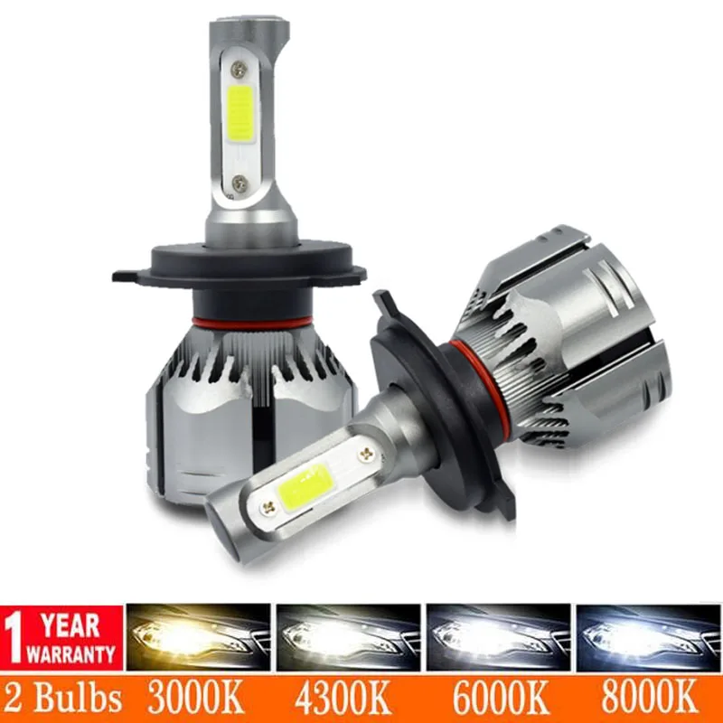

Elglux 6500K Car H7 Led Headlight Bulbs H4 LED H11 H1 H3 H13 9005 HB3 HB4 9006 9007 HB5 Automotivo Bulb 80W 12000LM Fog Lights