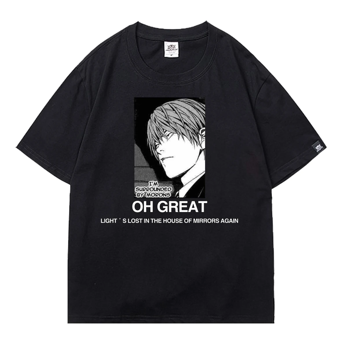 

Hot Anime Death Note 2021 Men T-shirt Gothic Short Sleeve T-shirts Teen Cool Boy Summer O-neck Oversized t shirt Men's Tee Tops