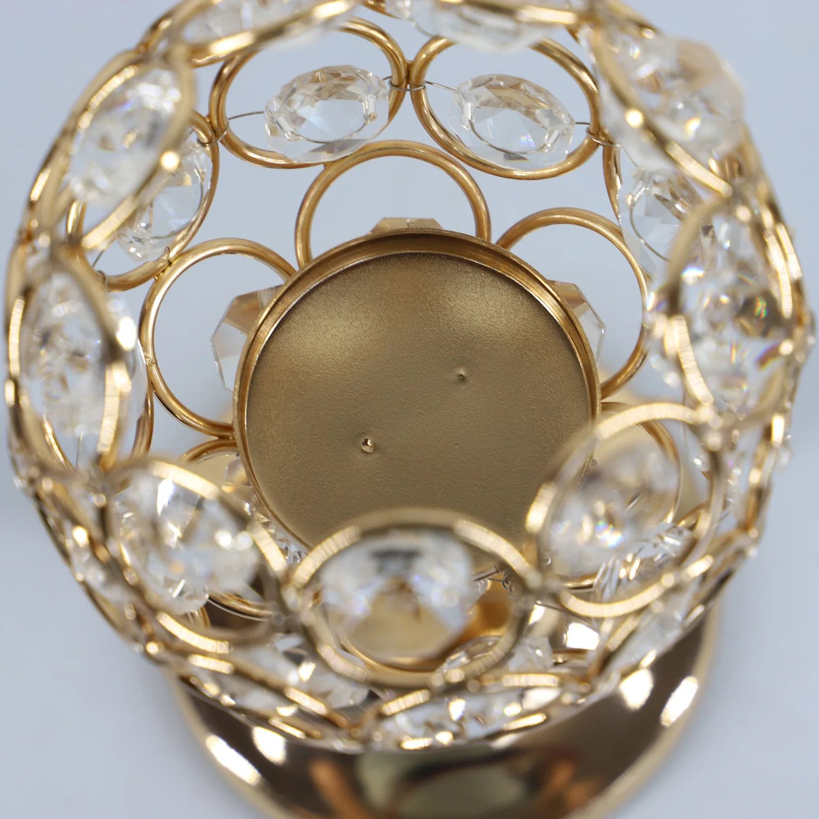 

Crystal Candle Holder Metal Iron Candle Cup Wedding Props Candle Light Dinner Candle Holder Home Decoration Ornaments