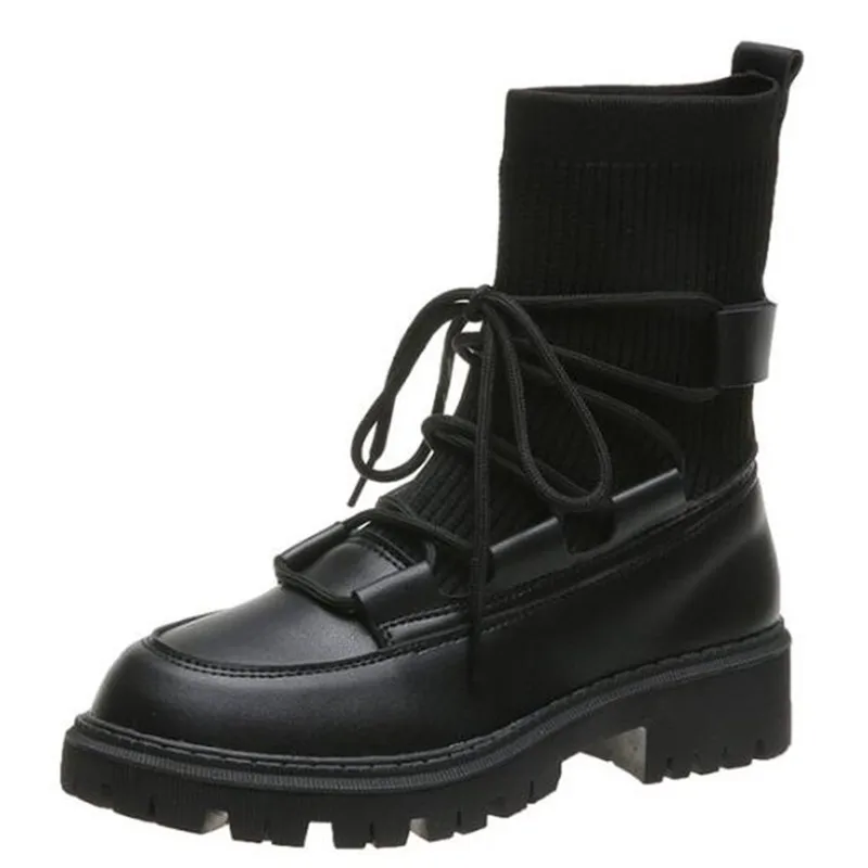 

Sports plus size women's boots winter new fashion casual thick-soled high-top riding boots women shoes platform snow boots women