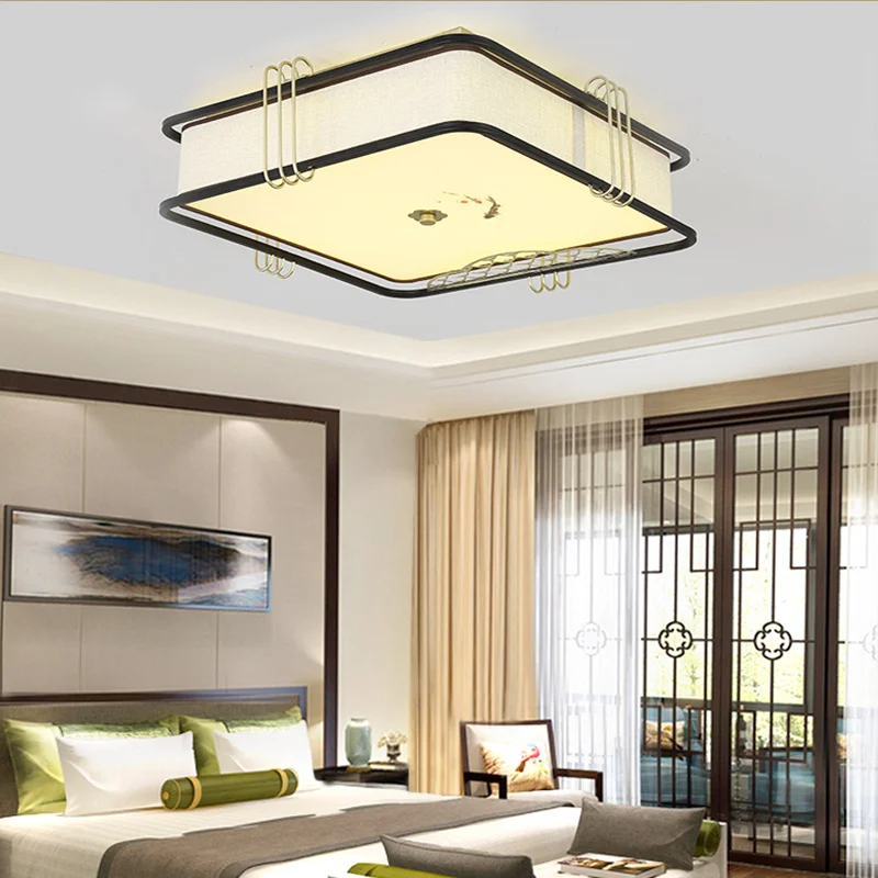 Светодиодный потолочный светильник Современная китайская лампа железный