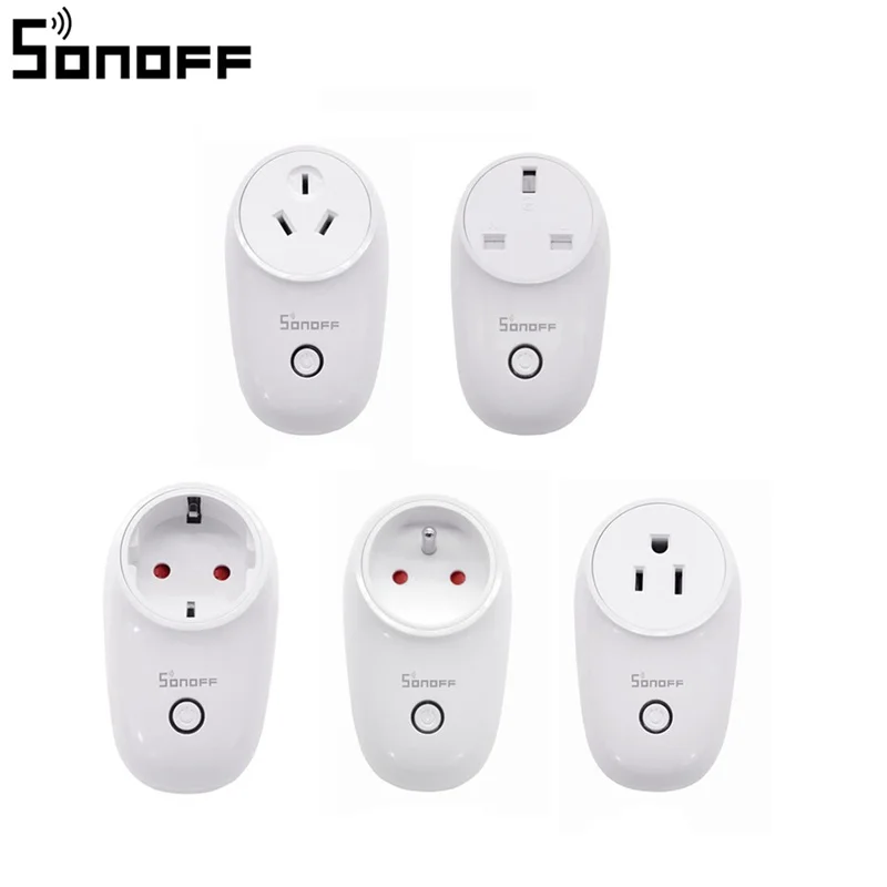 Интеллектуальный выключатель света SONOFF S26 10A умная Wi Fi розетка таймер