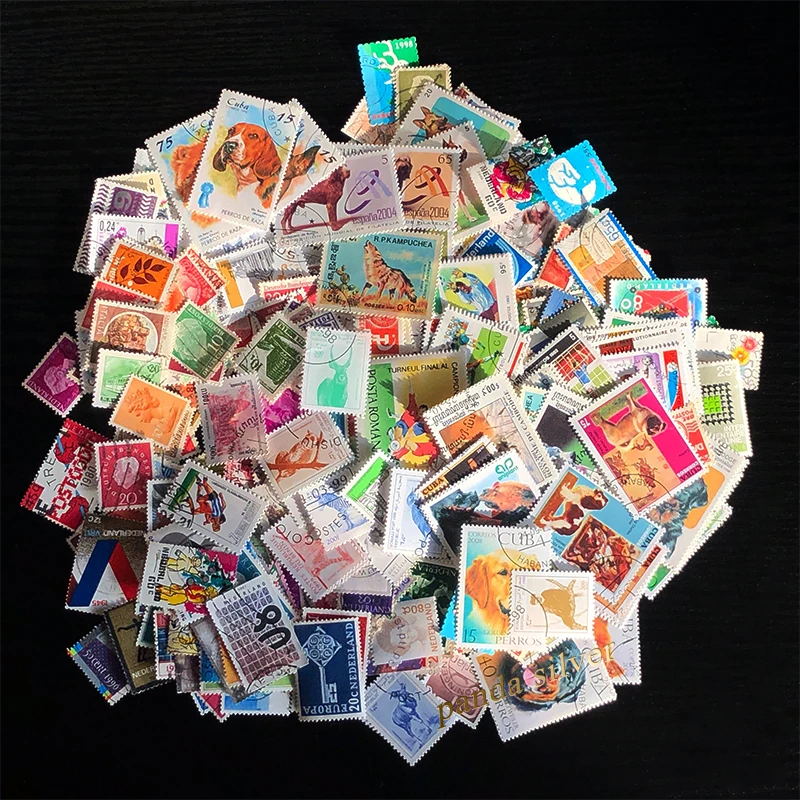 500 / 1000 шт различных почтовых марок из мира смешанный набор используется с