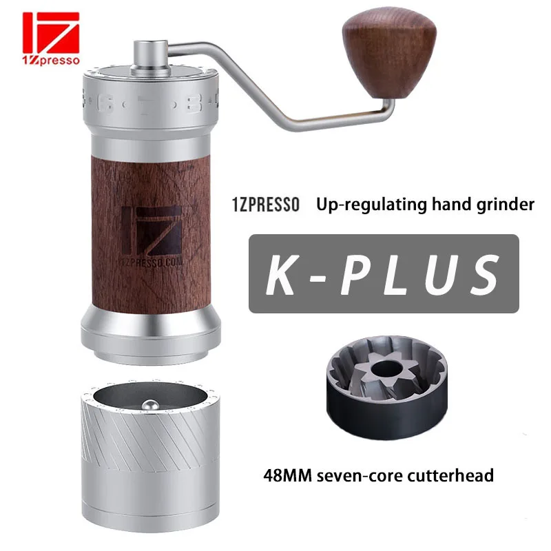 

1Zpresso kplus Manual Coffee Grinder Aluminum Burr Grinder Stainless Steel Adjustable Coffee Bean Mill Mini Bean Milling 40g