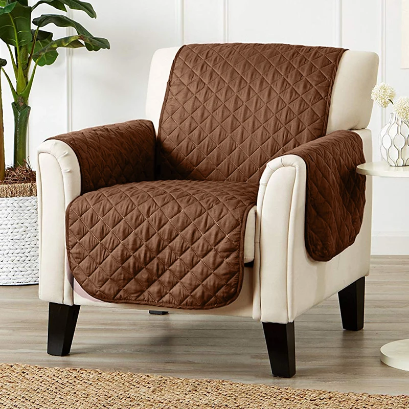 

Solid color sofa Cover Washable Removable Towel Armrest couch Covers Slipcovers couch Dog Pets Single/Two/Three Seater