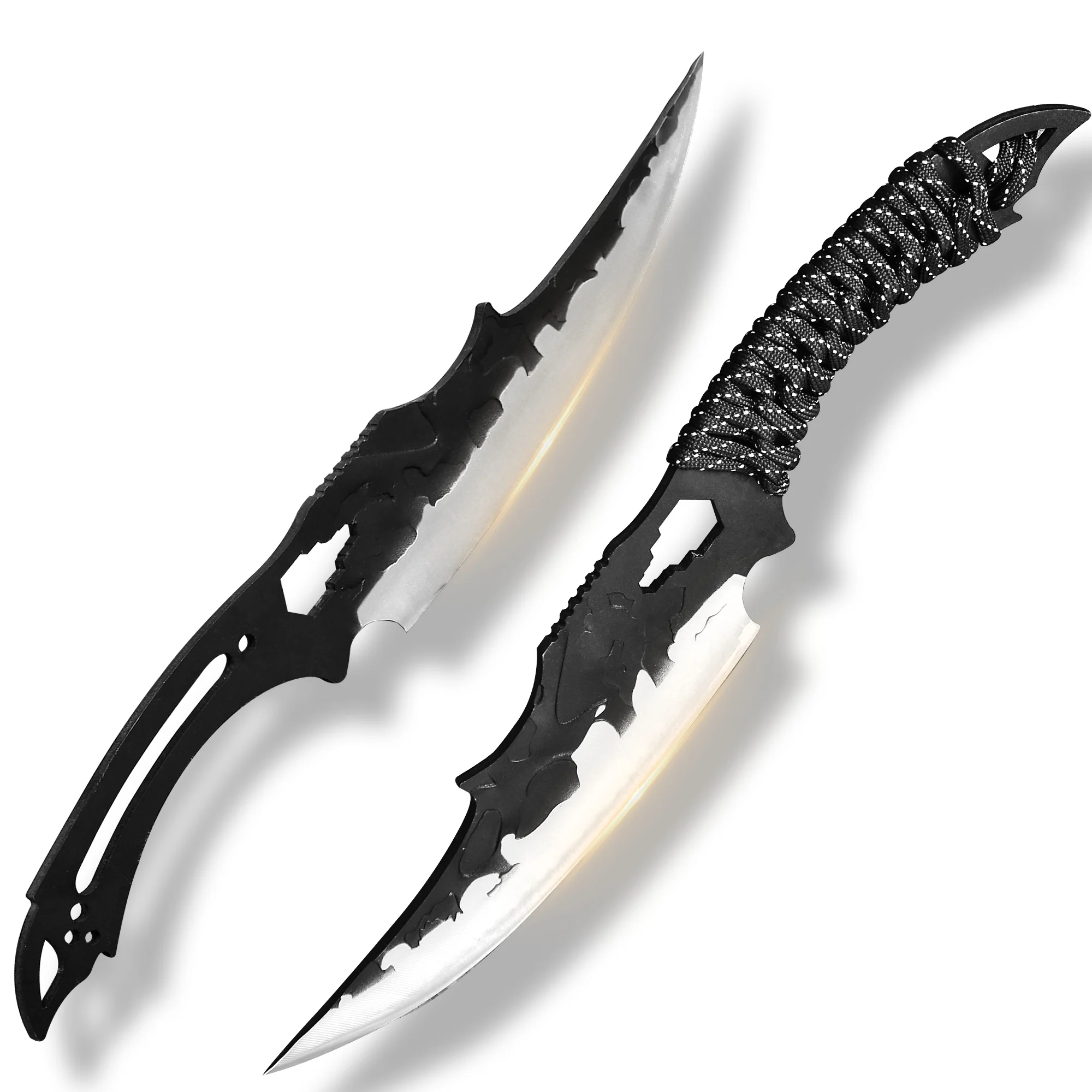 

2pcs Knife Set Stainless Steel Kitchen Knives Blade Sharp Forged Knife Vegetable Meat Tool Slicing Filleting Fish Outdoor Knife