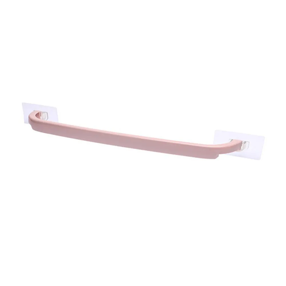 1pcs Pink 3 шт., вешалка для кухни без сверления, современное крепление на стену, крючки для окна, ванной комнаты, многоцелевой, для дома, прочно клейкая, Круглый держатель для полотенец - Цвет: 1pcs Pink
