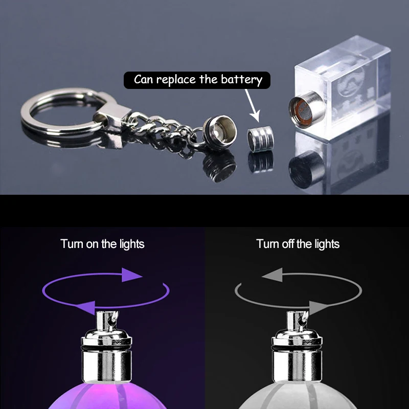 

personalized keychain glows for car keys women men festival Gift boyfriend girlfriend Custom photo gift love Keyring pendant