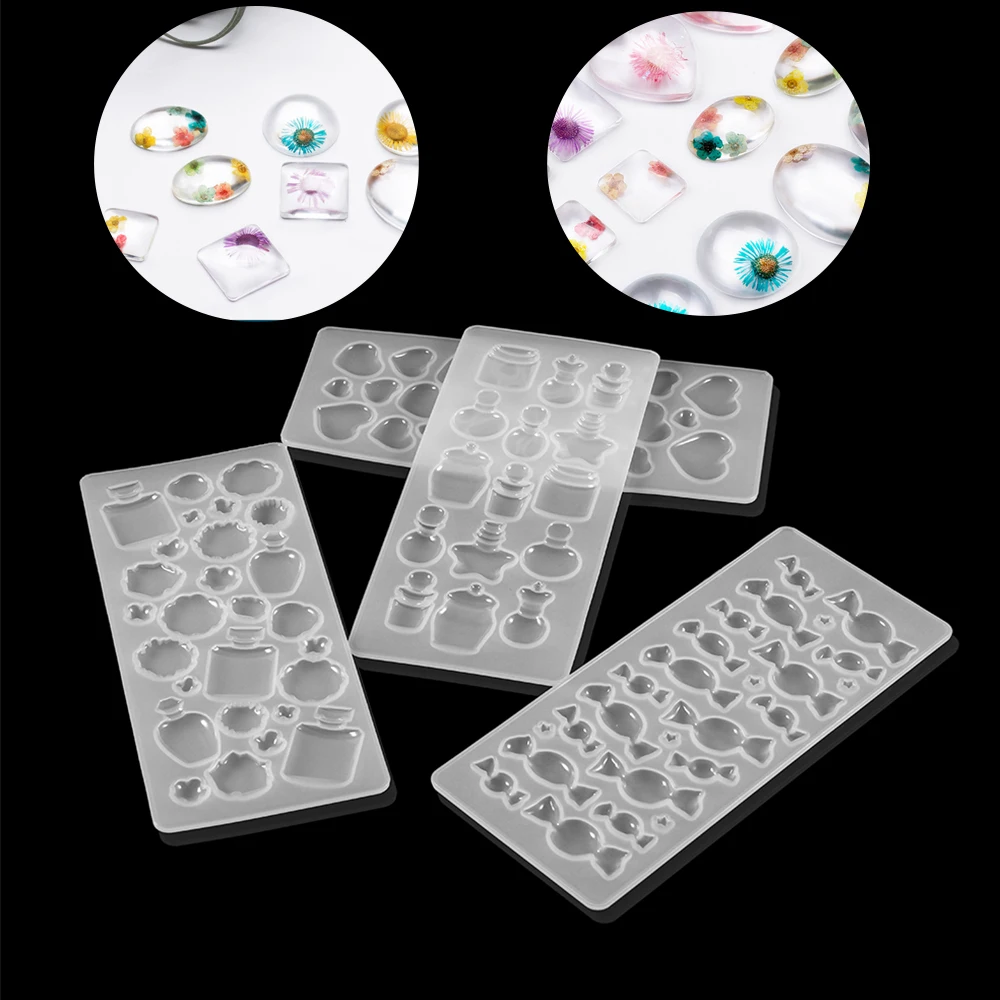 

12 Styles Bubble Cabochon Silicone Epoxy Resin Moulds Pendant Dried Flower Decorate Crafts For DIY Jewelry Making Accessories