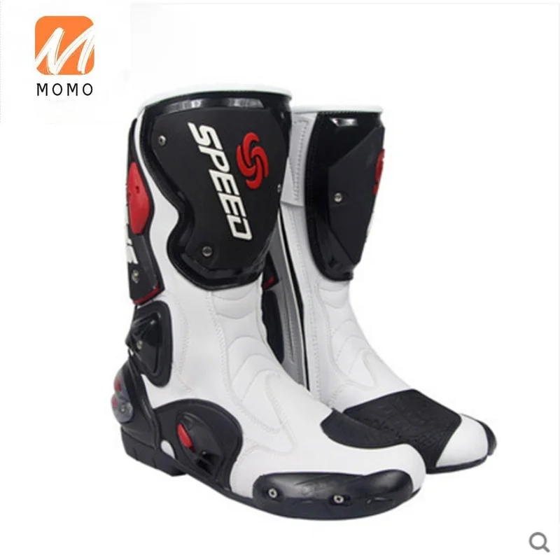 

Motorcycle Riding Shoes Men's Four Seasons Waterproof Drop-Resistant Motorcycle Boots Long Rider Boots Racing Shoes Autumn