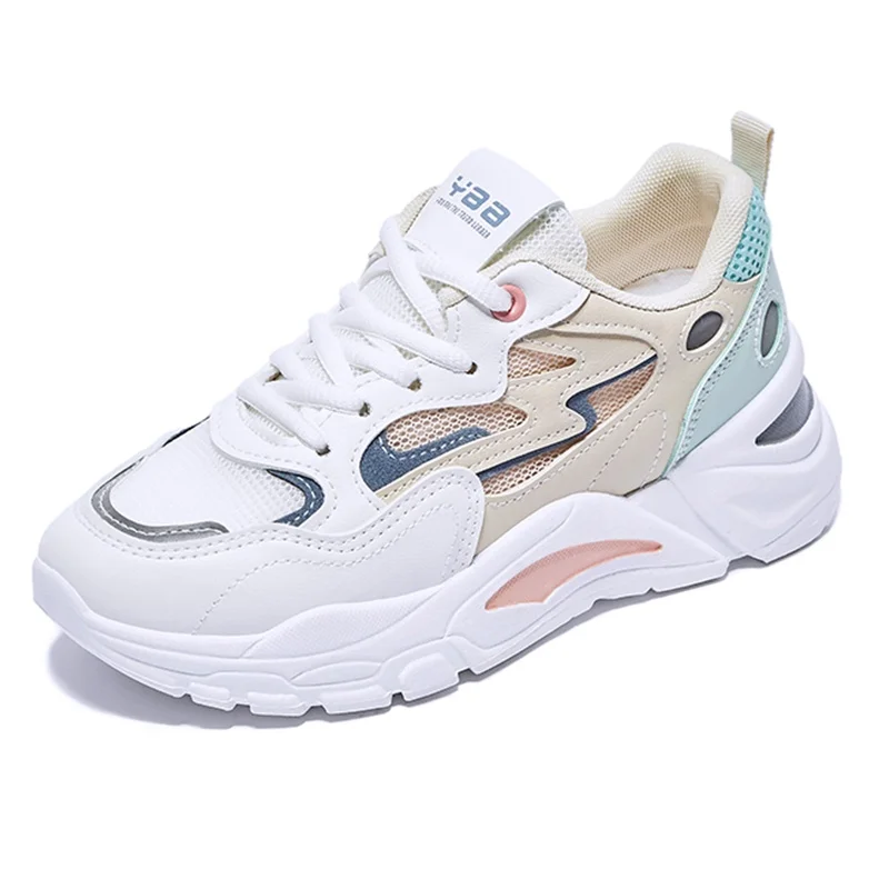 

Fashion Women's Sneakers 2021 Platform Sports Shoes Summer White Chunky Sneakers Vulcanized Casual Shoes Tennis Female Basket