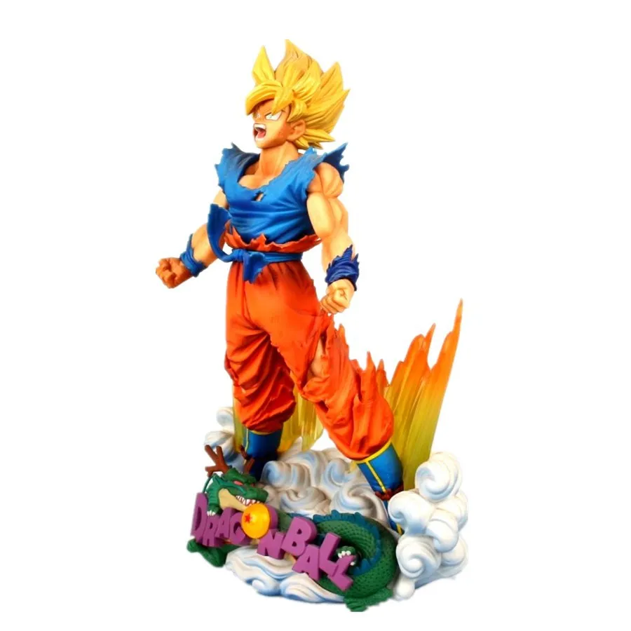 24 см Dragon Ball Z Супер Saiyan Son Goku Аниме Фигурки ПВХ Новая Коллекция игрушек для подарок