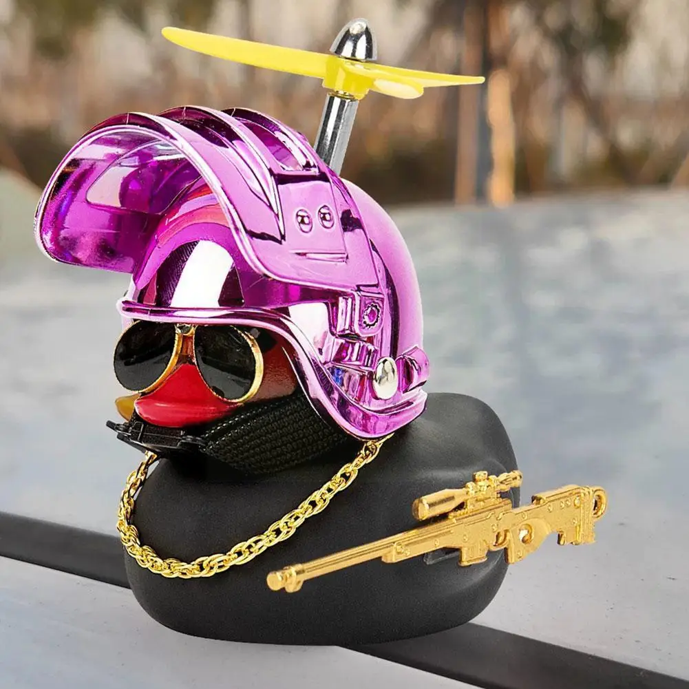 

Car Accessories Interior Small With Helmet Airscrew Accessories Duck Cute Car The Wind-breaking Cute In Car H2Y6