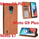 2021 для Motorola E7 Plus Чехол-книжка на магните стенд Moto G9 Plus G 5G плюс мощность карты защитный чехол для Motorola G9 играть кожаный чехол-бумажник