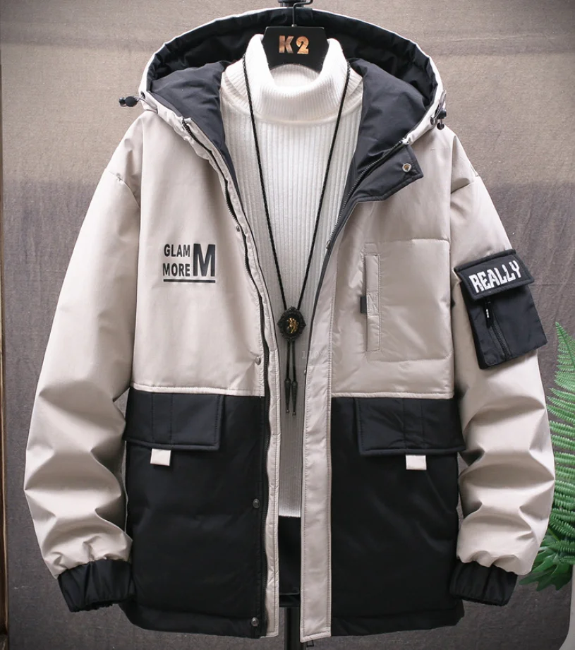 Jaqueta de Ferramentas para Homens Masculina de Inverno Lt-52.99 com Capuz Jaqueta Grossa