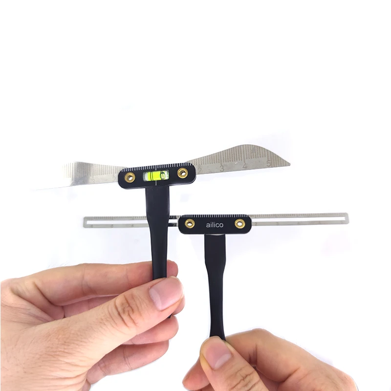 Линейка-трафарет для микроблейдинга бровей регулируемая линейка