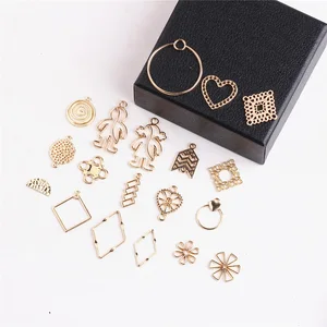 10 шт. Diy Аксессуары корейский сплав простые геометрические Любовь Квадратные серьги материал браслет подвеска