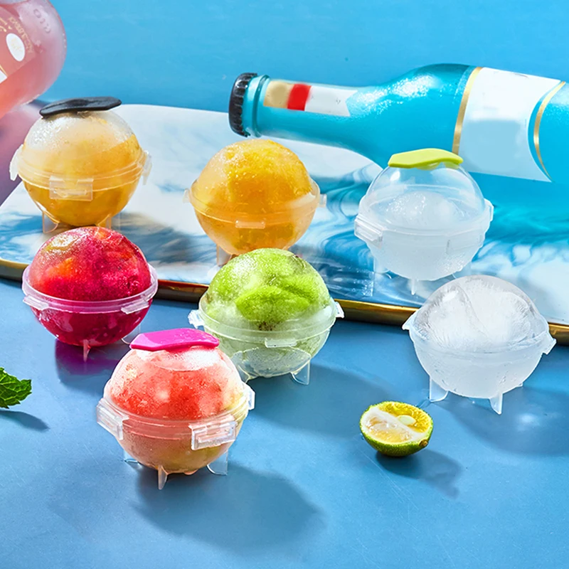 

Round Ball Ice Cube Mold DIY Ice Cream Maker Plastic Ice Mould Whiskey Ice Tray for Bar Tool Kitchen Gadget Accessories