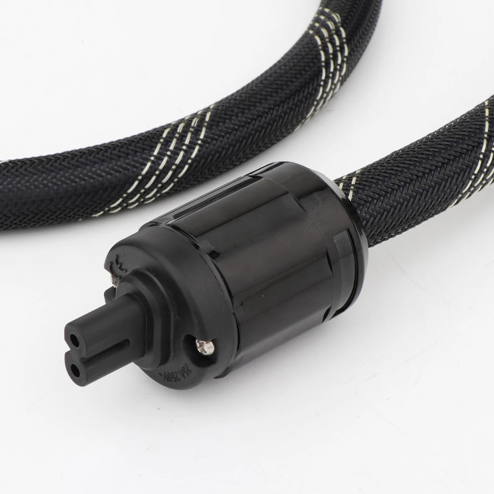 Hifi PCOCC медный ЕС Кабель питания позолоченный США AC Разъем Питания Провод