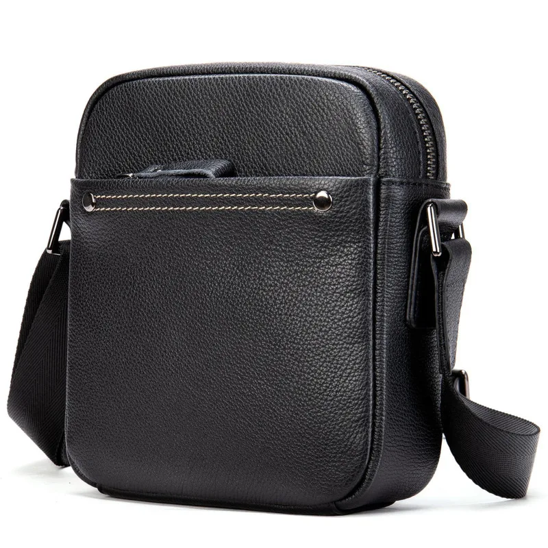

Casual Men's Shoulder Bags Genuine Leather Crossbody Bag For Men Versatile Fashion Student Men's Bag Business Male Messenger Bag