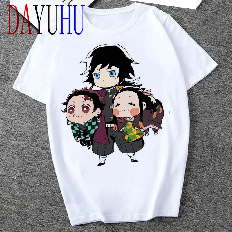 Крутая забавная футболка с демоном Мужская Kimetsu No Yaiba японским аниме графическая