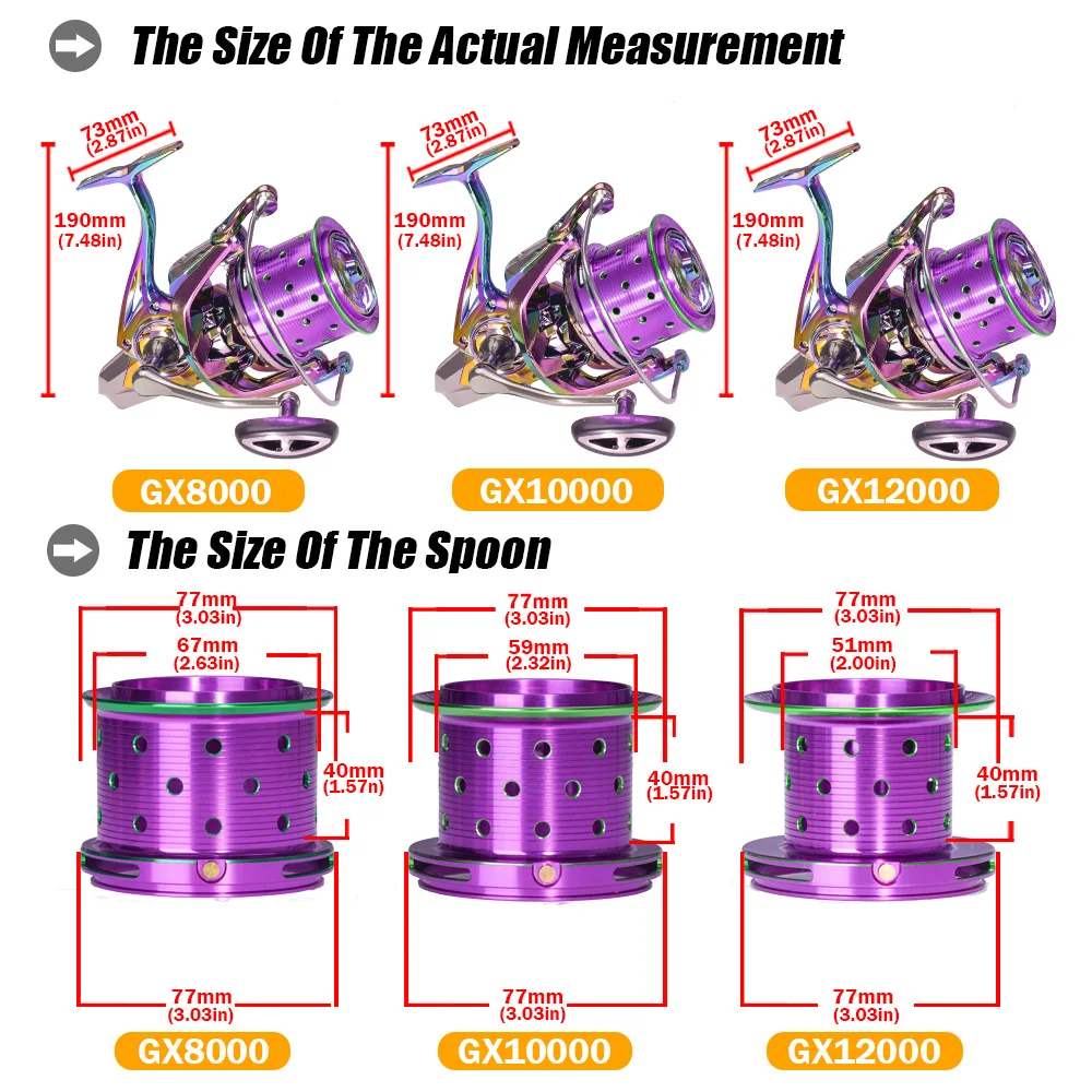Fishing Spinning Reel All Metal Strengthen Molinete Spoon 25KG Max Drag 18+1BB Carretilha De Pesca Accesorios Mar Carp Tackle