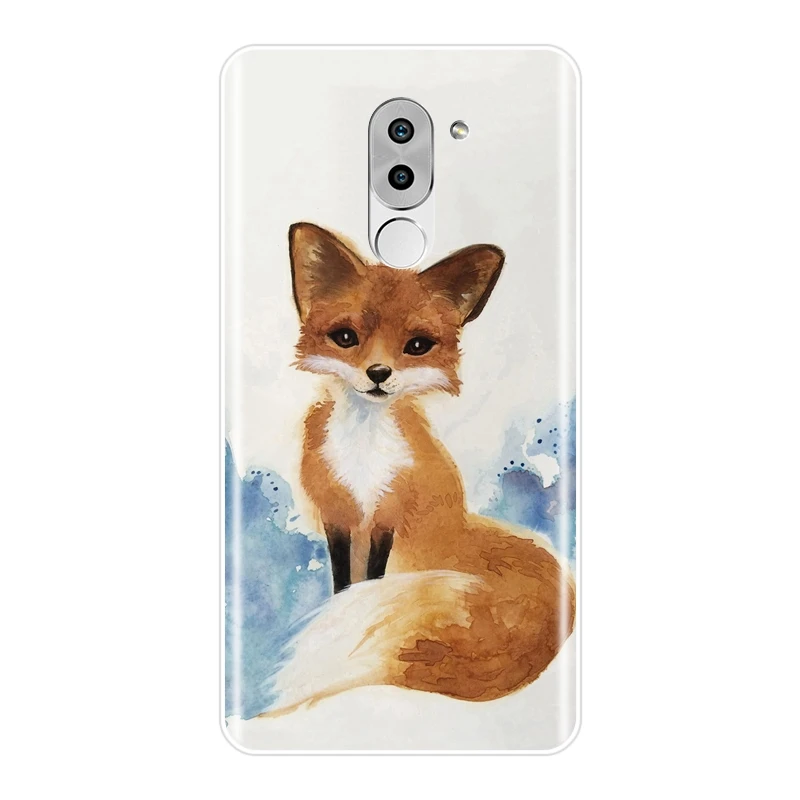 Силиконовый чехол для Huawei Honor 4X 5A 5X 6 6X 5C 6C 6A Pro с милыми животными 4C чехлы телефонов