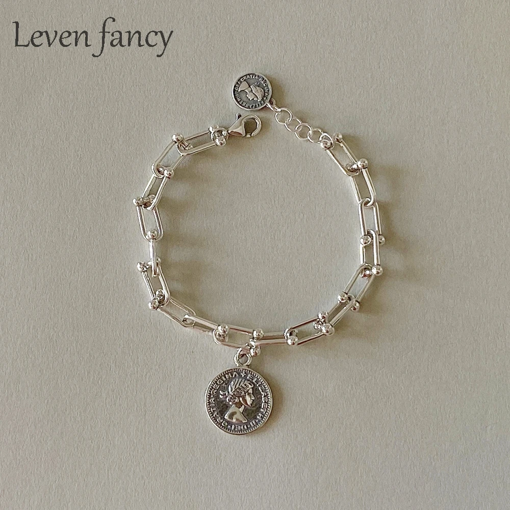 Женский браслет серебряного цвета в стиле тяжелой индустрии женский с U образной