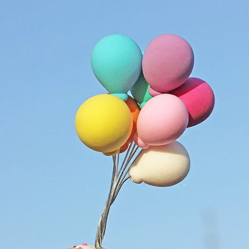 

Multicolour Lovely Balloons Car Decoration Desk Decor Crafts Figurines Balloon Creative Dress Up Accessories Auto Ornaments