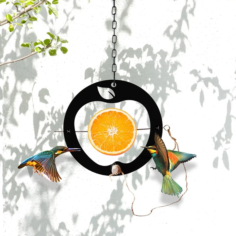 Fruit Feeder Outdoor Art Black Hanging Bird Plastic Garden Oval Wild for Watching 2021 | Дом и сад