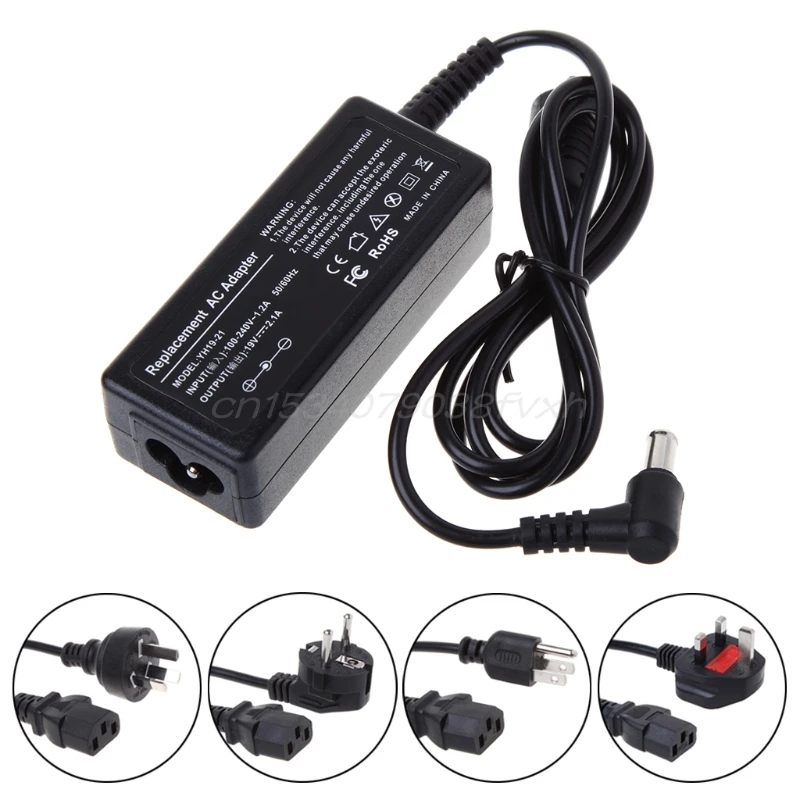 AC DC Питание Зарядное устройство шнур адаптера конвертер 19V 2.1A для LG монитор