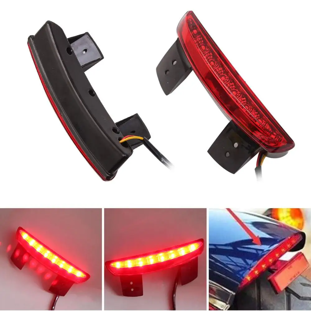 Задний фонарь для мотоцикла Cafe Racer светодиодный стоп-сигнал Harley Sportster Softail Slim Blackline